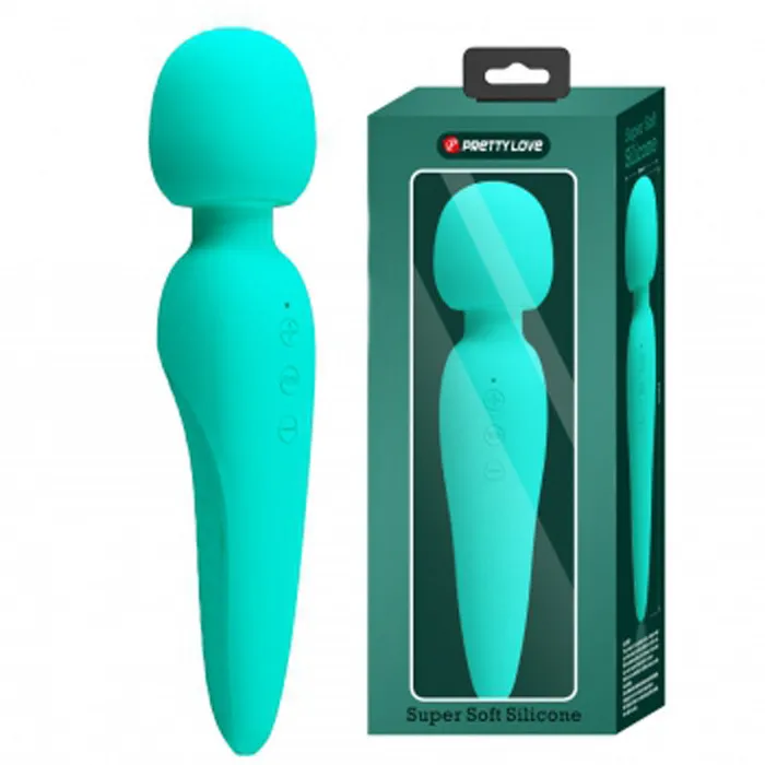 Female Sex Toys | Pretty Love Meredith Super Soft Silicone Wand - Turquoise