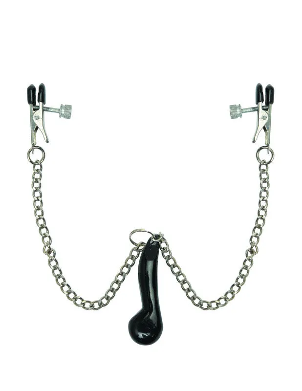 Fetish Fantasy Series Heavyweight Nipple Clamps Black Pipedream Couples