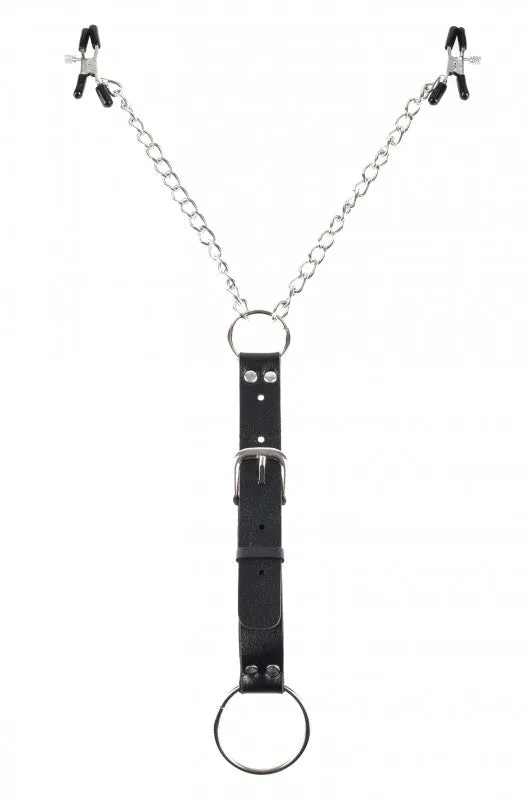 Fetish Fantasy Series Nipple Clamps and ring Set Pipedream Couples