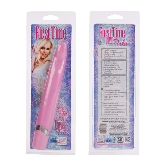 First Time Power Flickler - Pink | California Exotic Novelties Vibrators First Time Power Flickler - Pink | California Exotic Novelties Vibrators