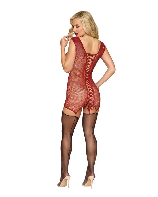 Garter Slip Dmnd - One Size - Red | Dreamgirl Vibrators Garter Slip Dmnd - One Size - Red | Dreamgirl Vibrators