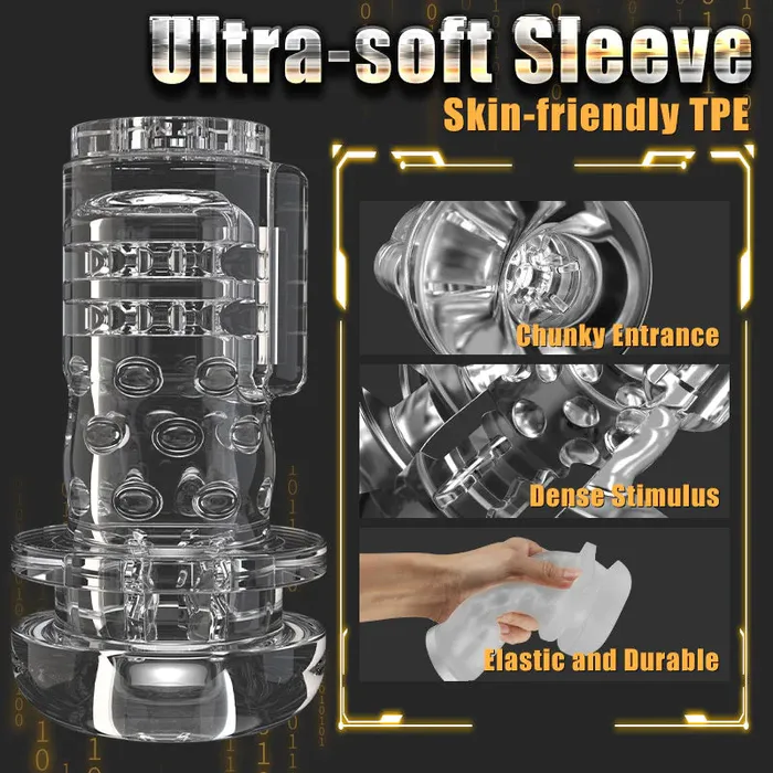 GAWK3000 Vibrators | G-PLS Rotate Enjoyable 10-Frequency Vibration Cup On Man No Legs Hurt