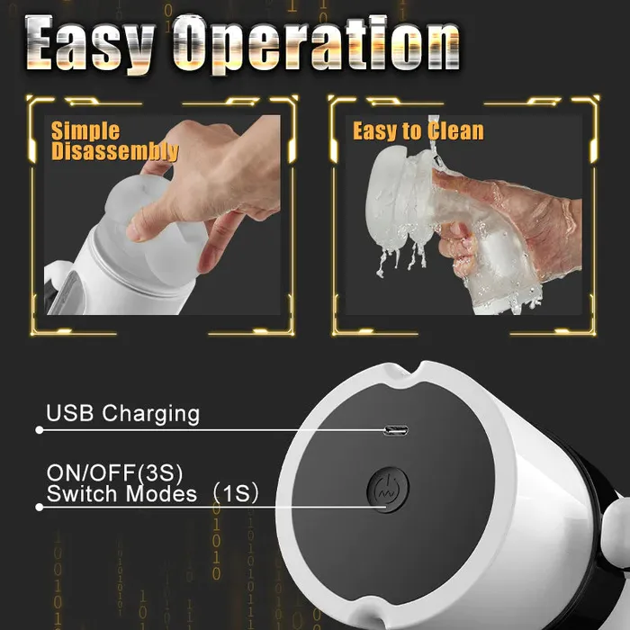 GAWK3000 Vibrators | G-PLS Rotate Enjoyable 10-Frequency Vibration Cup On Man No Legs Hurt