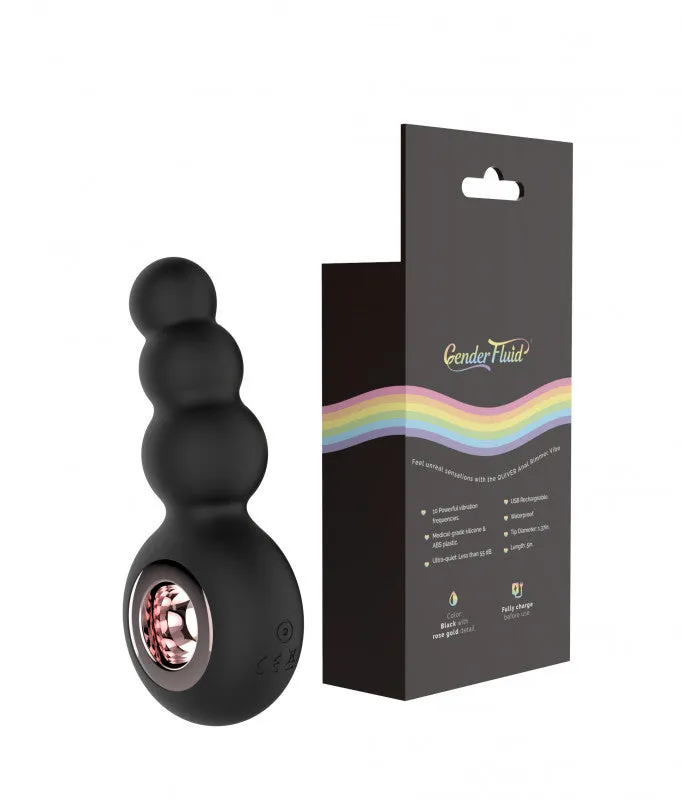 Gender Fluid Anal | Gender Fluid Quiver Anal Ring Bead Vibe - Black