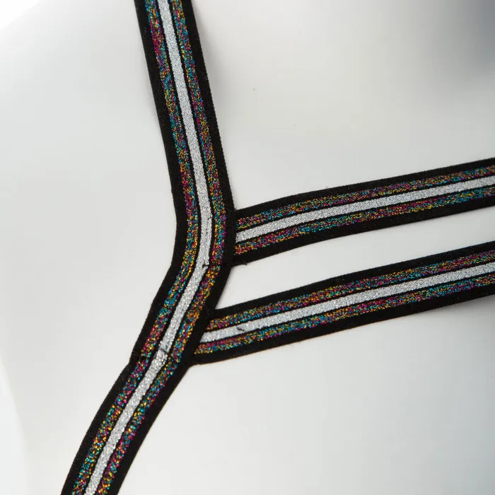 Gender Fluid Silver Lining Harness - Small/large - Multi-Color | Gender Fluid Anal Gender Fluid Silver Lining Harness - Small/large - Multi-Color | Gender Fluid Anal