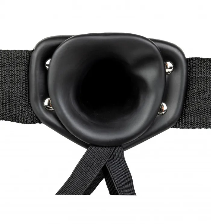 Hollow Strapon Without Balls 6 Inch Black Shots RealRock Anal