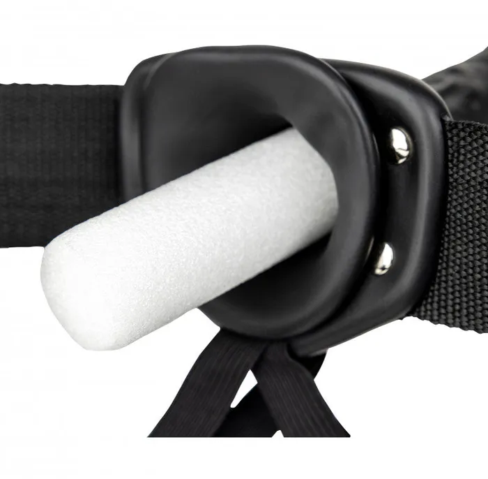 Hollow Strap-on Without Balls 6 Inch - Black | Shots RealRock Anal