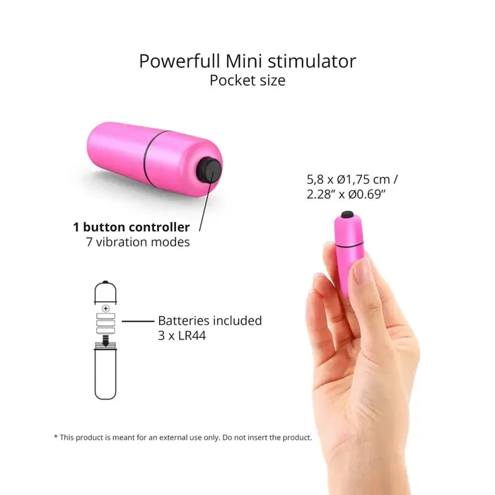 LOVE TO LOVE Vibrators | Love to Love Waouhhh Mini Bullet Vibrator Danger Pink