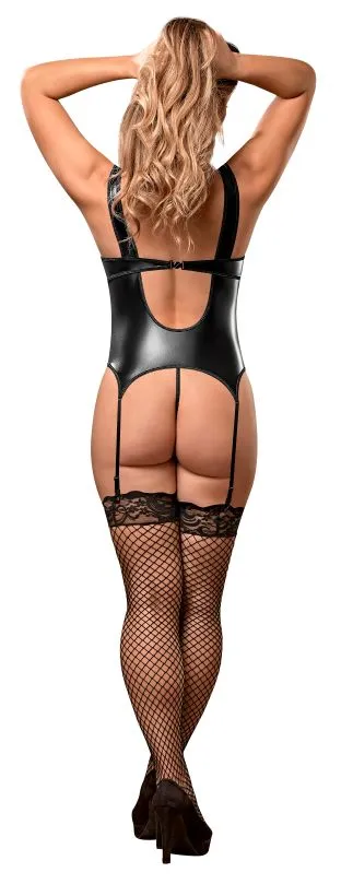 Magic Silk Lingerie Anal | Cupless Merry Widow Lo Black S-m (liquid Onyx)