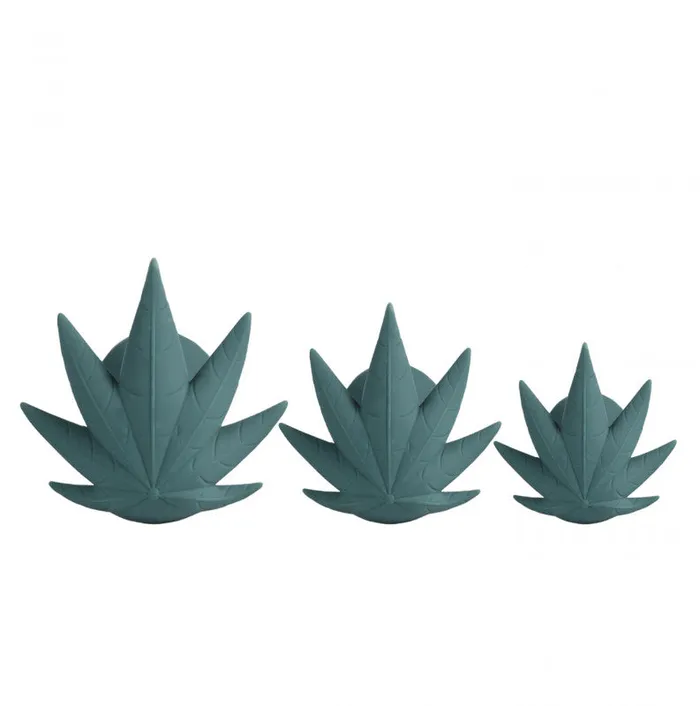 Maia Toys Doobies Pot Leaf Anal Trainer Silicone Set Green Anal
