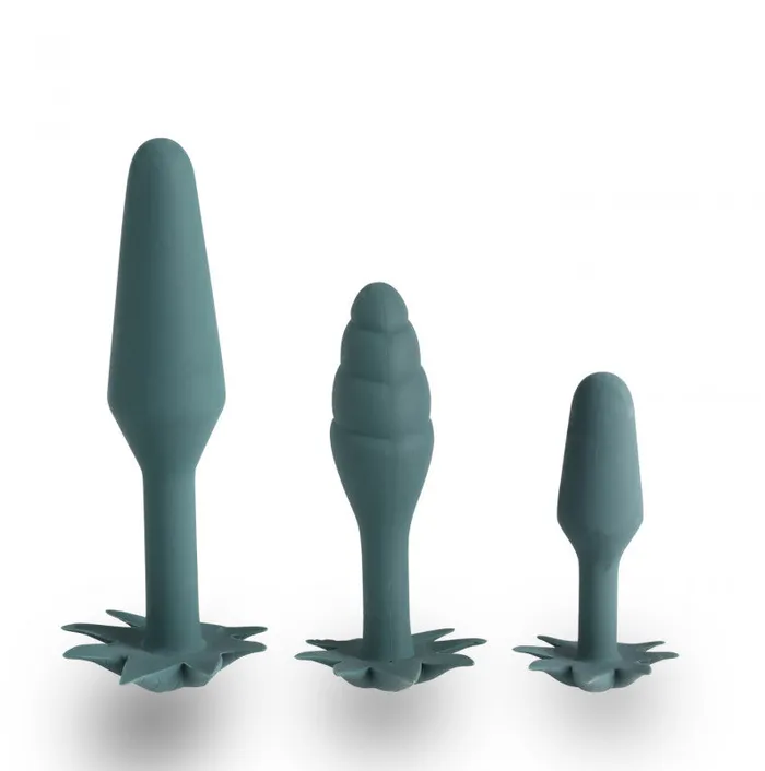 Maia Toys Doobies Pot Leaf Anal Trainer Silicone Set - Green | Anal Maia Toys Doobies Pot Leaf Anal Trainer Silicone Set - Green | Anal