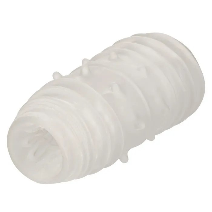 Male Sex Toys | CalExotics Boundless Reversible Ribbed Stroker - Clear Male Sex Toys | CalExotics Boundless Reversible Ribbed Stroker - Clear