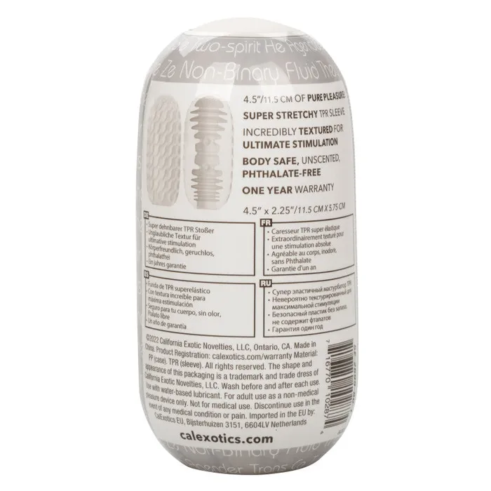 Male Sex Toys | CalExotics Boundless Reversible Ribbed Stroker - Clear Male Sex Toys | CalExotics Boundless Reversible Ribbed Stroker - Clear