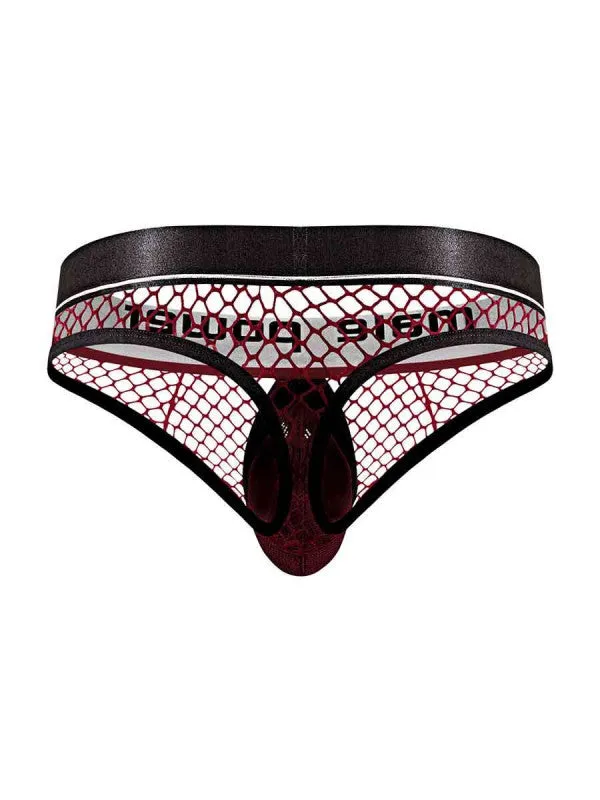 Male Sex Toys | Male Power Pit Nte  Ring Thong - L/ XL - Burgundy