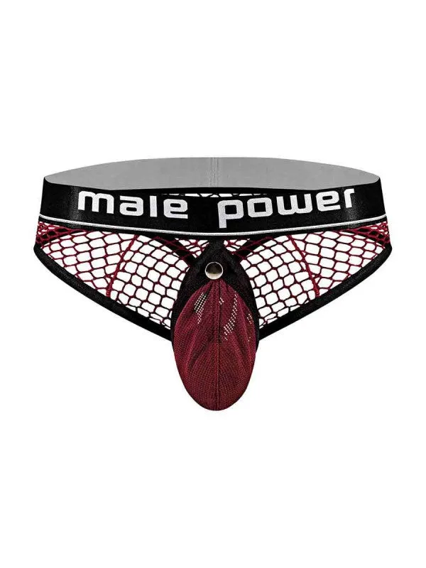 Male Sex Toys | Male Power Pit Nte  Ring Thong - L/ XL - Burgundy