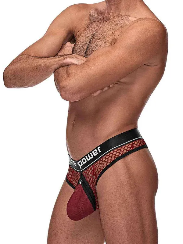 Male Sex Toys | Male Power Pit Nte  Ring Thong - L/ XL - Burgundy