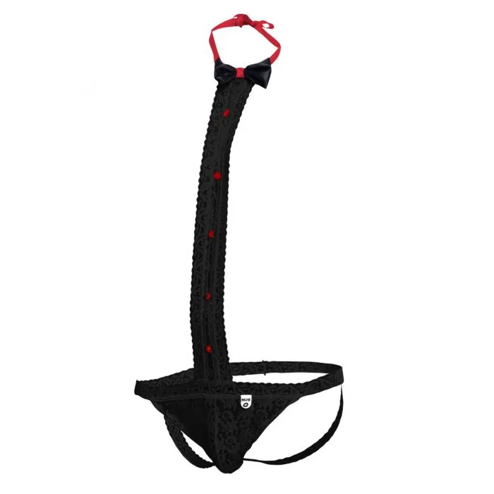 Mob Tuxedo Lace Thong Black Lxl Male Basics Anal