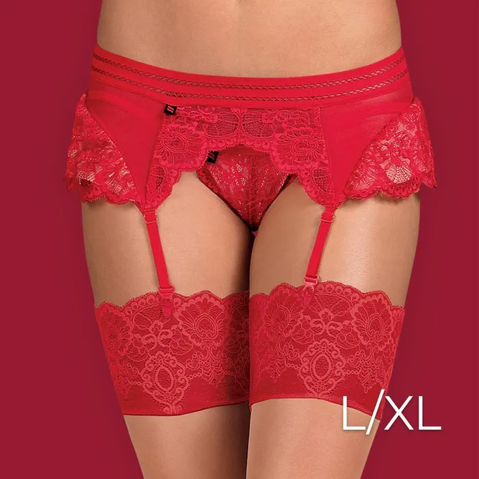 My Amazing Fantasy Obsessive - Garter belt L/XL - Red | Vibrators