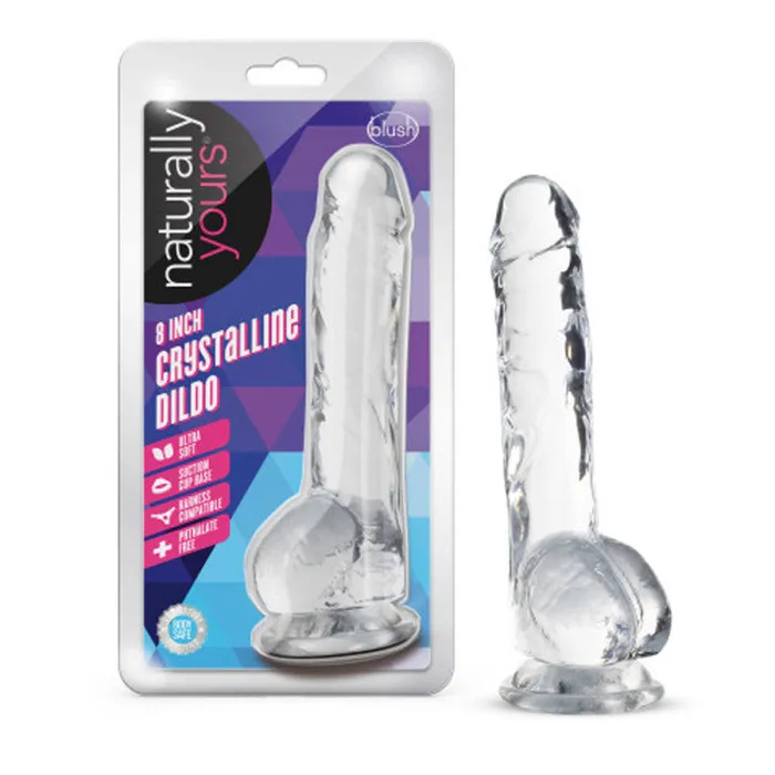 Naturally Yours 8 Inch Crystalline Diamond Blush Novelties Anal