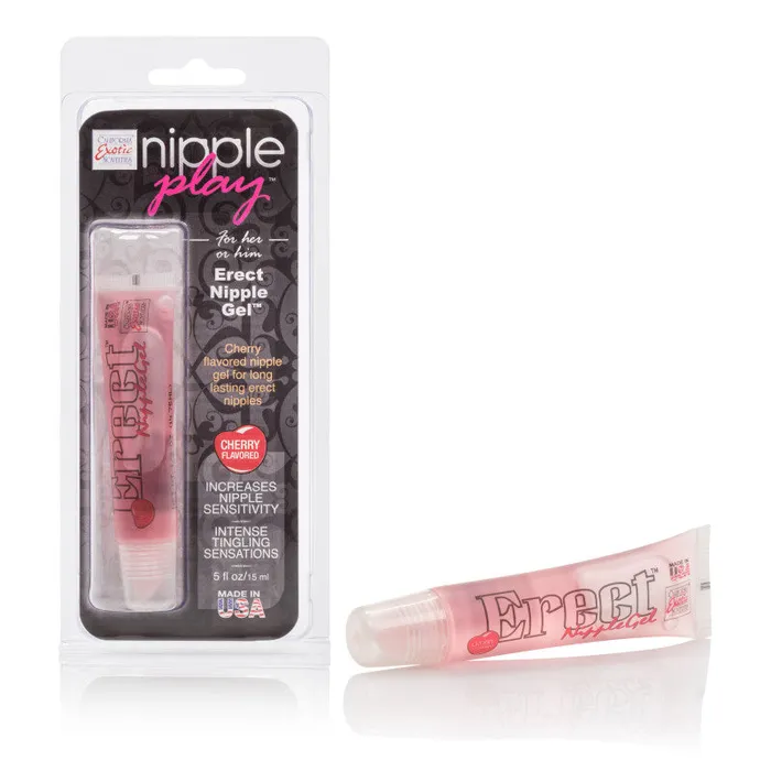 Nipple Play Erect Nipple Gel Cherry CalExotics Couples