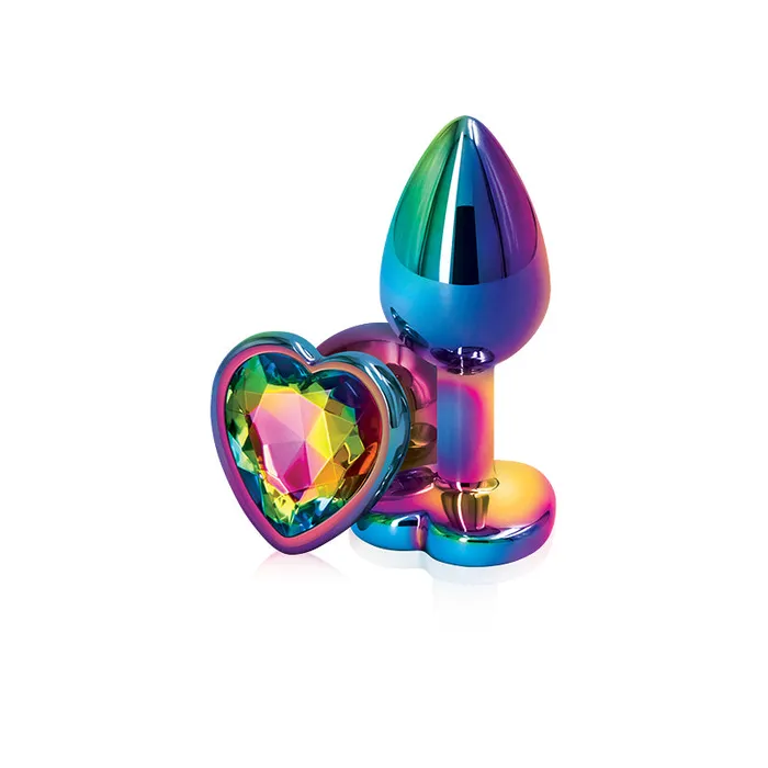 NS Novelties Anal Rear Assets Multicolor Heart Small Rainbow