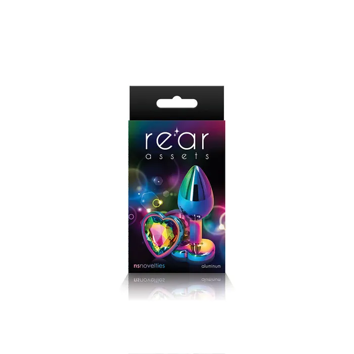 NS Novelties Anal | Rear Assets Multicolor Heart Small Rainbow