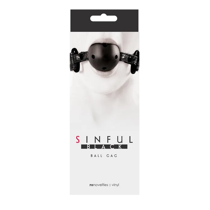 NS Novelties Anal | Sinful Ball Gag Black