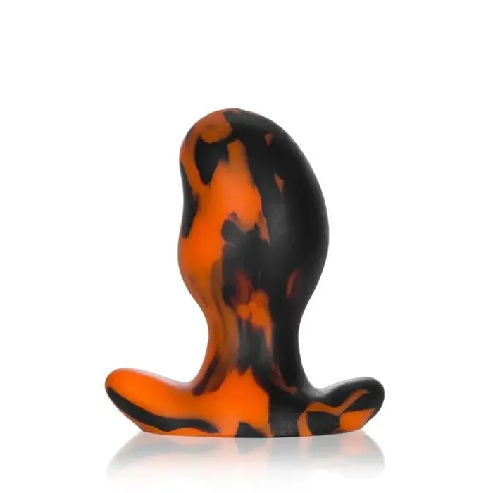 OxBalls Ergo Orange Swirl Butt Plug Black Anal Plug Large OXBALLS Anal