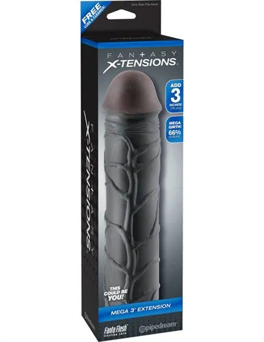 Pipedream Anal Fantasy XTensions Mega 3Inch Extension Black