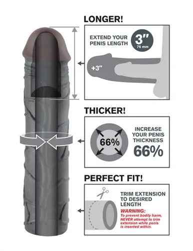 Pipedream Anal | Fantasy X-Tensions Mega 3-Inch Extension - Black Pipedream Anal | Fantasy X-Tensions Mega 3-Inch Extension - Black