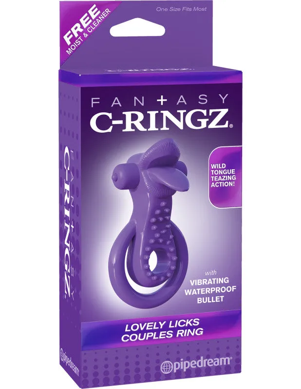 Pipedream Couples Fantasy CRingz Lovely Licks Couples Ring