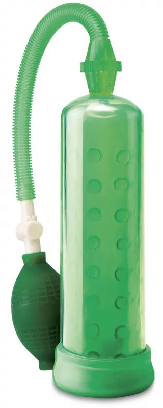 Pump Worx Silicone Power Pump Green | Pipedream Male Sex Toys