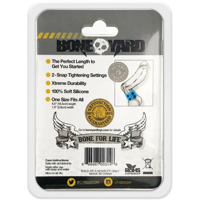 Rascal - Boneyard Silicone Ball Strap - Blue | Anal Rascal - Boneyard Silicone Ball Strap - Blue | Anal