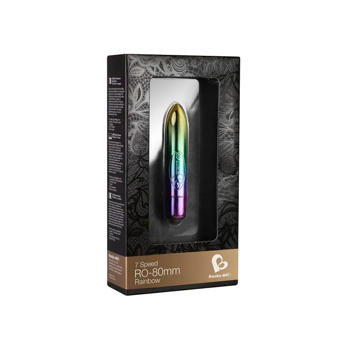 Rocks Off Female Sex Toys | Bullet 80mm Rainbow