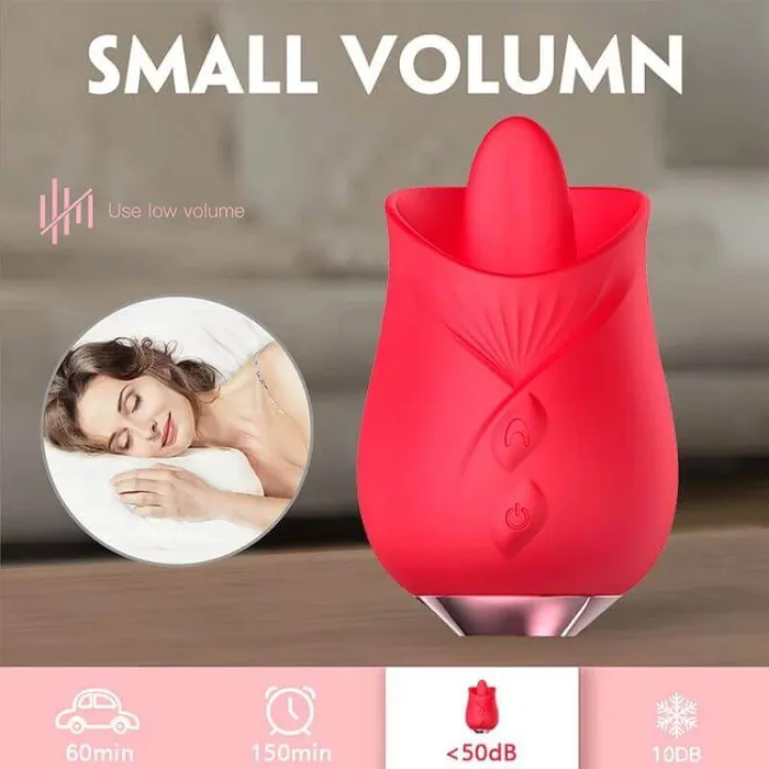 rose toy Vibrators | Rose Tongue | 10 Frequency Tongue Licking