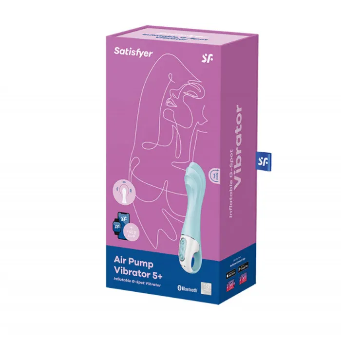 Sale Specials Vibrators | Satisfyer Air Pump Vibrator 5 Plus Inflatable G-Spot Vibrator - Blue Sale Specials Vibrators | Satisfyer Air Pump Vibrator 5 Plus Inflatable G-Spot Vibrator - Blue