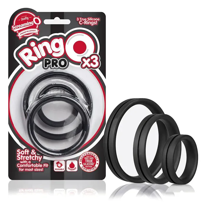 Screaming O Anal | Screaming O RingO Pro X3 Cock Rings Black Screaming O Anal | Screaming O RingO Pro X3 Cock Rings Black