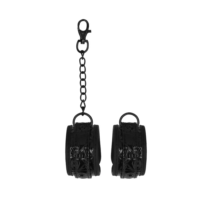 Shots Toys Anal Ouch Luxury Black Hand Cuffs