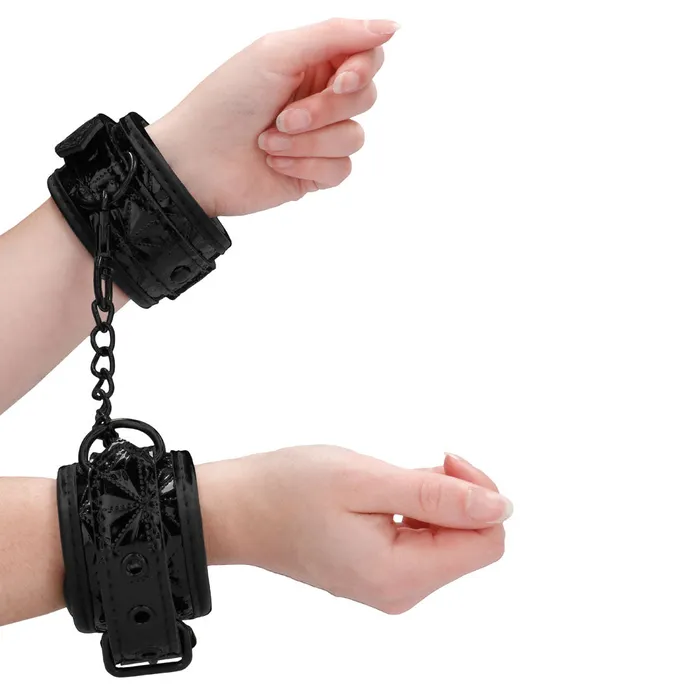Shots Toys Anal | Ouch Luxury Black Hand Cuffs