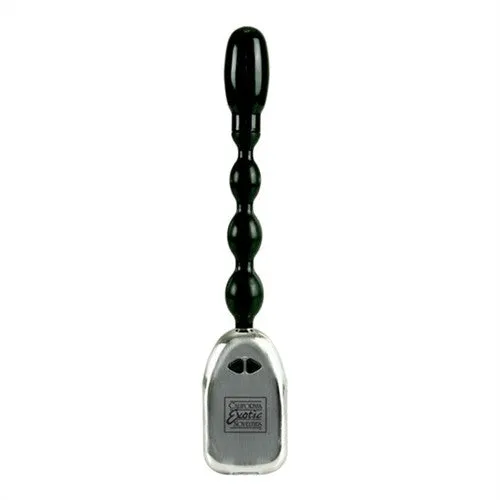 Silicone Flexi-Power Rod Bendable Beaded Probe - Black | CalExotics Anal
