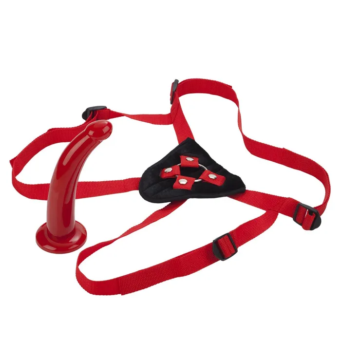 Sophias Red Rider Strap On Dildo | California Exotic Female Sex Toys