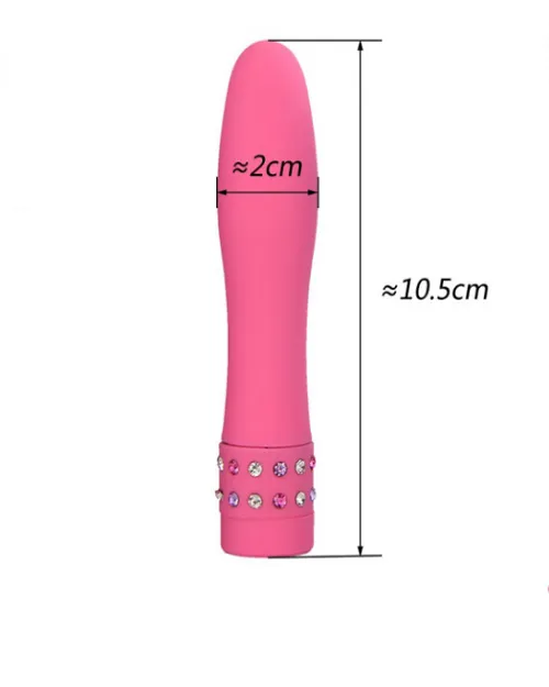trykartehai.com Diamond Mini Bullet Vibrator- Pink | Vibrators