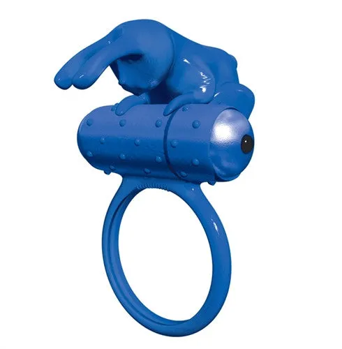 Vibrators BMS Factory Buzz Bunny ring Vibe Blue