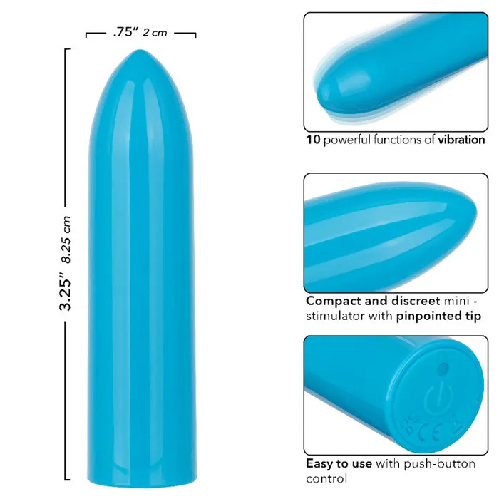 Vibrators | CalExotics Turbo Buzz Classic Bullet - Blue