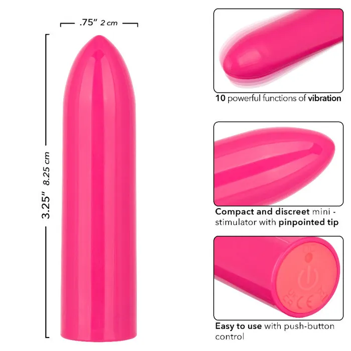 Vibrators | CalExotics Turbo Buzz Classic Bullet - Pink Vibrators | CalExotics Turbo Buzz Classic Bullet - Pink