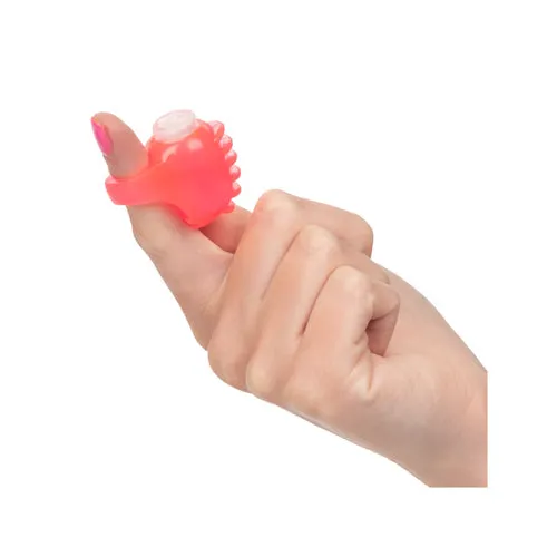 Vibrators | California Exotic Novelties Foil Pack Vibrating Finger Teaser - Pink