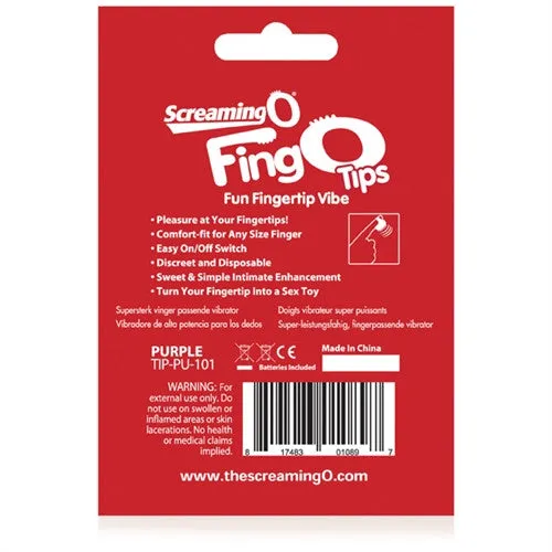 Vibrators | Screaming O Fingo Tips - Each - Purple Vibrators | Screaming O Fingo Tips - Each - Purple