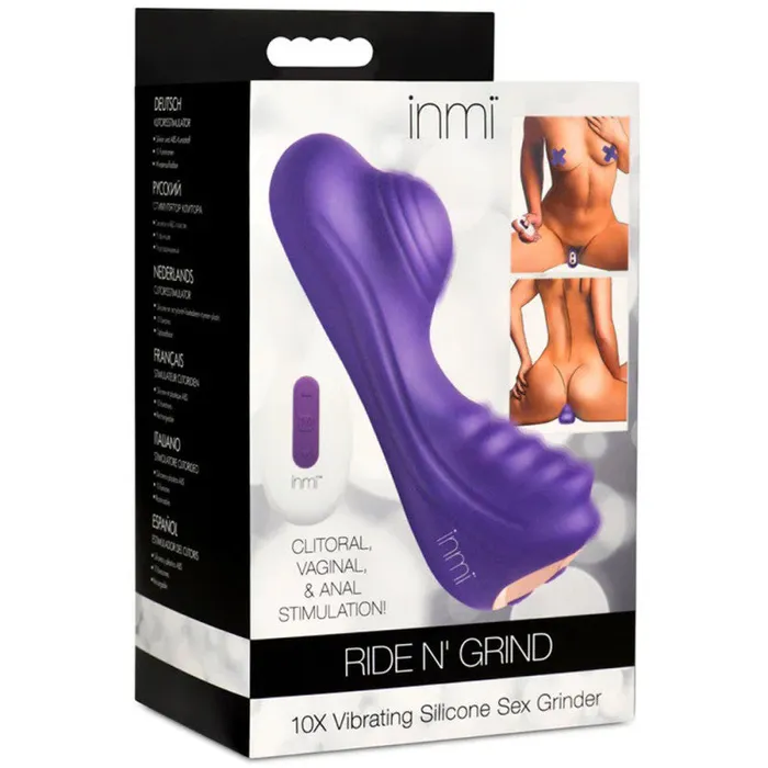 Vibrators | XR Brands inmi Vibrating Silicone Grinder - Purple Vibrators | XR Brands inmi Vibrating Silicone Grinder - Purple