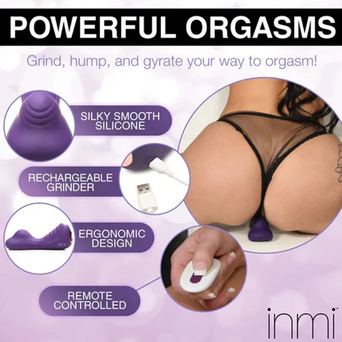 Vibrators | XR Brands inmi Vibrating Silicone Grinder - Purple Vibrators | XR Brands inmi Vibrating Silicone Grinder - Purple