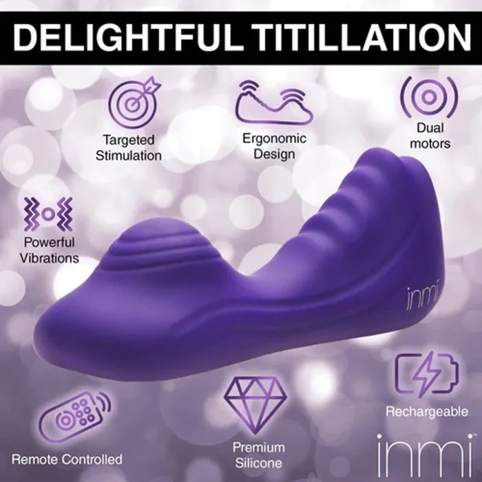 Vibrators | XR Brands inmi Vibrating Silicone Grinder - Purple Vibrators | XR Brands inmi Vibrating Silicone Grinder - Purple